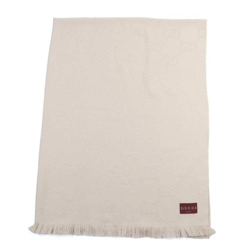 Gucci GG Jacquard Wool Shawl